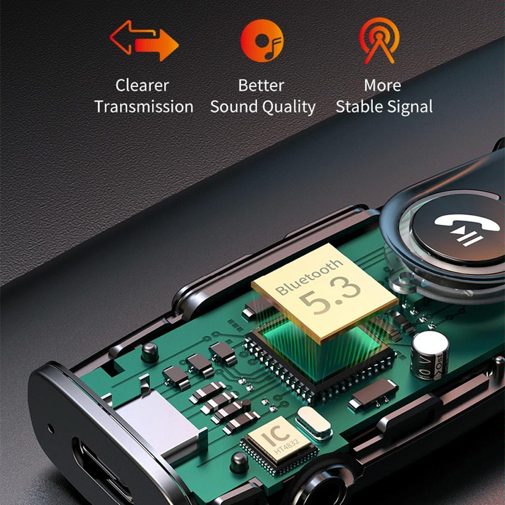 Wireless Car Bluetooth Audio Receiver 5.1 Converter - Black-1915196867336081412