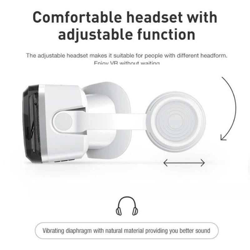 Wireless 3D Vr Headset With Bluetooth - Compact-1915197987122974725