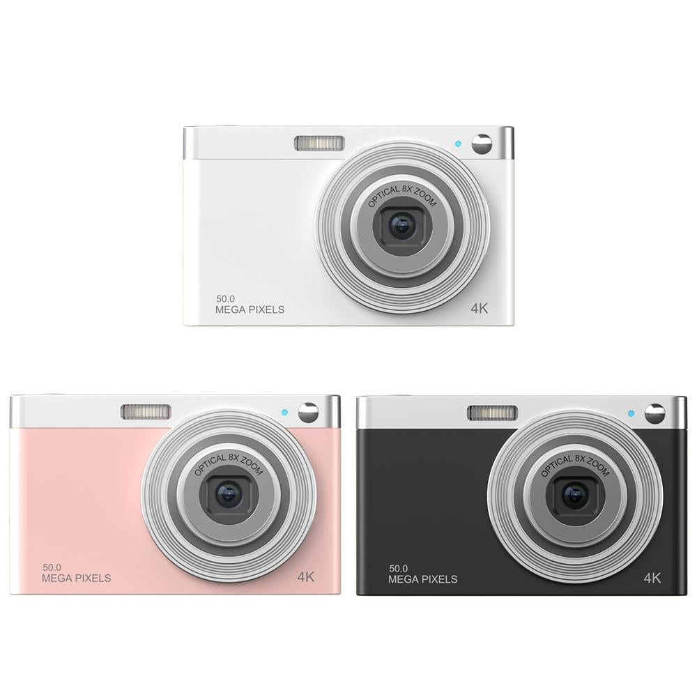 4K 8X Optical Zoom Telescopic Lens Digital Camera With Card Reader &amp; Wiper - Black-1915197431734210561
