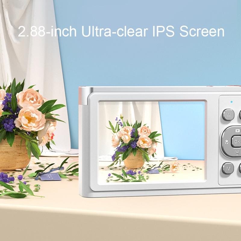 4K 8X Optical Zoom Telescopic Lens Digital Camera With Card Reader & 16G - Pink-1915198370486554628