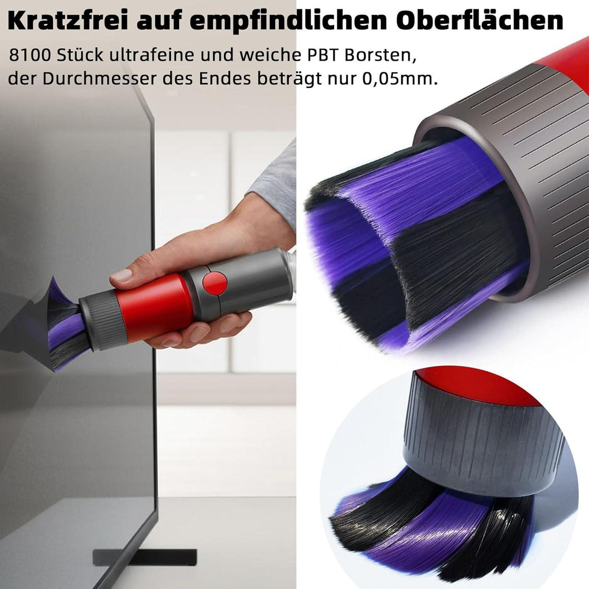 Soft Bristle Dusting Brush For Dyson Vacs V7-V15-1915197546213543940