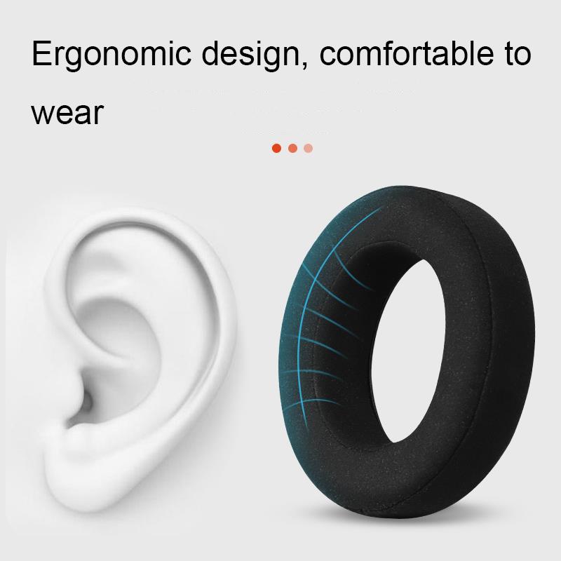 Breathable Leather Headset Cover For Focal Clear Mg Pro - Dark Blue 2 Pack-1915197613678923780