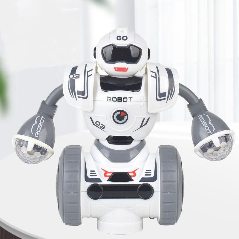 Smart Sound & Light Mechanical Robot Toy - Gray-1915197617013395456