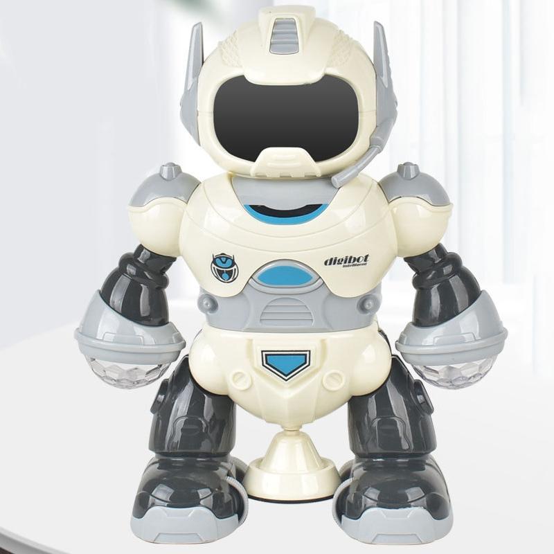 Smart Sound & Light Mechanical Robot Toy - Blue 5-1915197863667830784