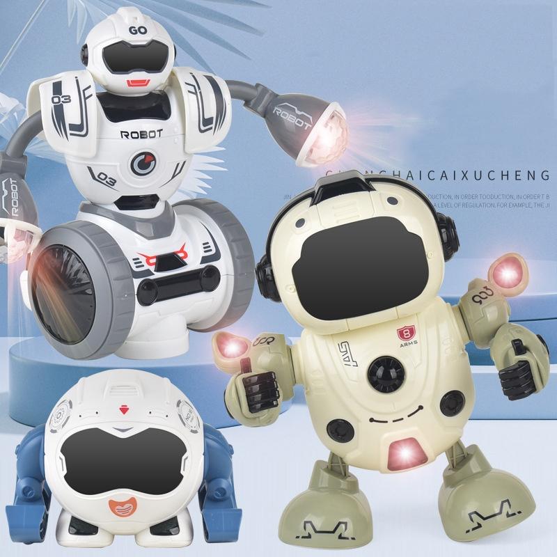 Smart Sound &amp; Light Robot Toy - Gray 9-1915197656813146113