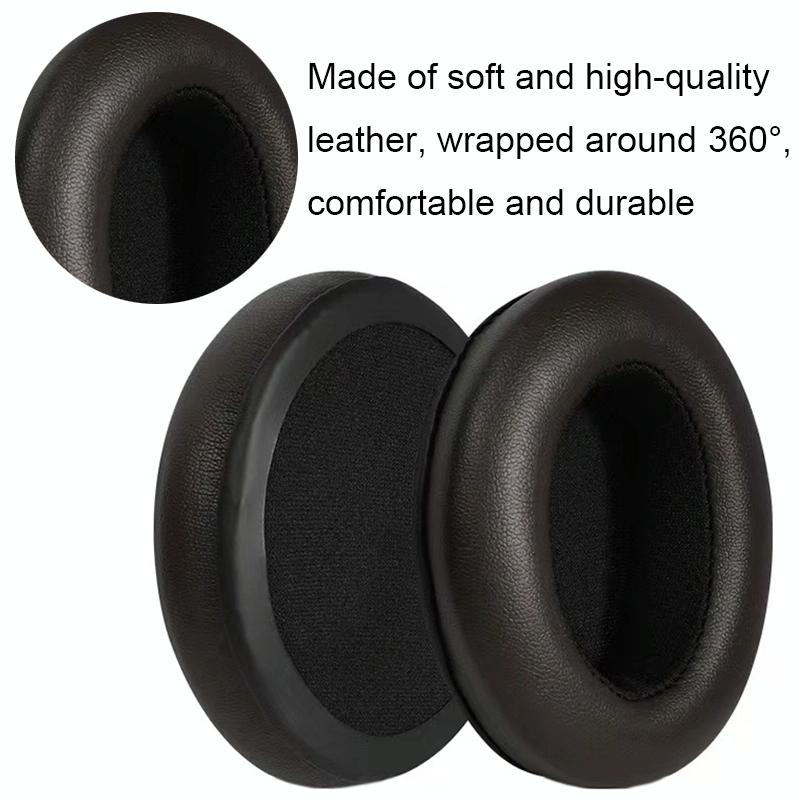 Soft Black Lambskin Headset Sponge Cover For Sennheiser Momentum - 2 Pack-1915197989622779907