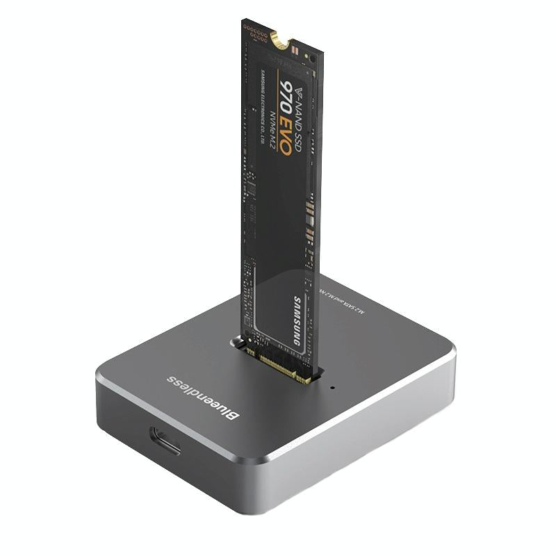 Dual Protocol M.2 Ssd Base For Sata / Nvme Drives Gray-1915196869605199873