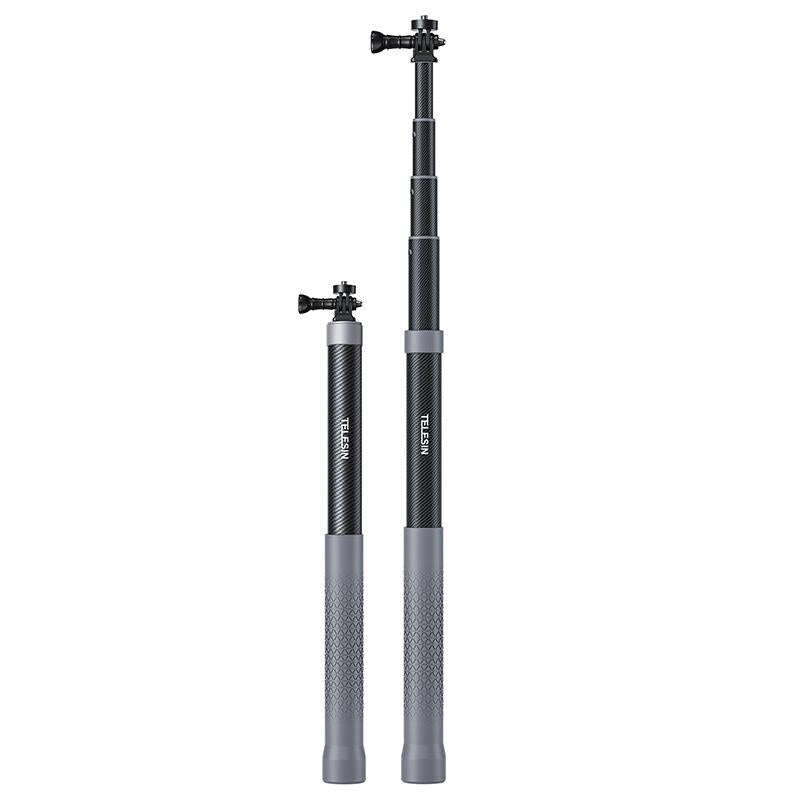 Carbon Fiber Selfie Stick For Action Cameras - 1 / 4 Screw-1915197582666240001