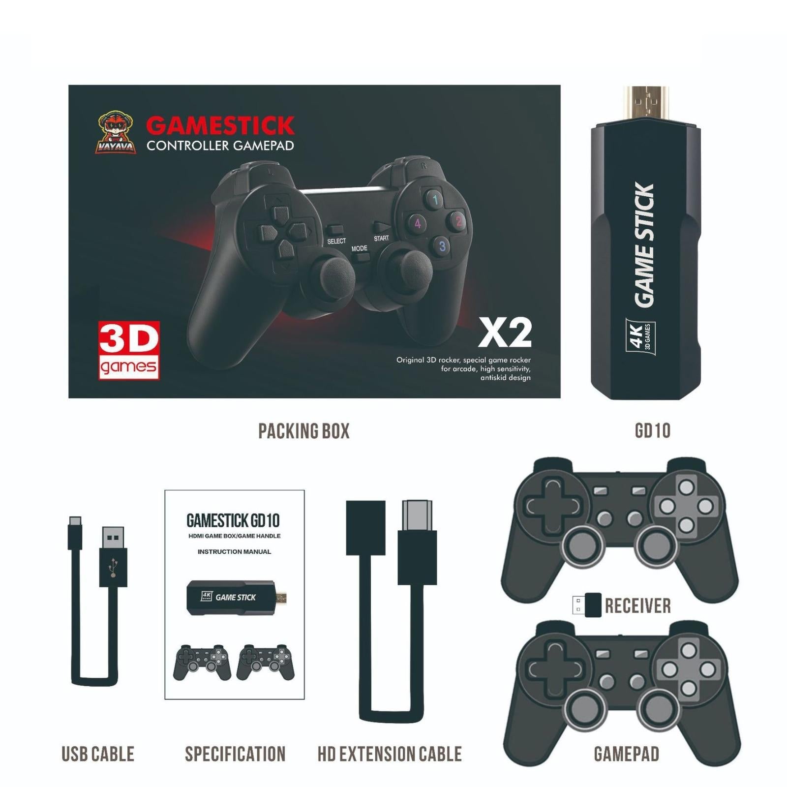Wireless 4K Tv Game Console With 40K Games 128G Storage-1915197807367688193