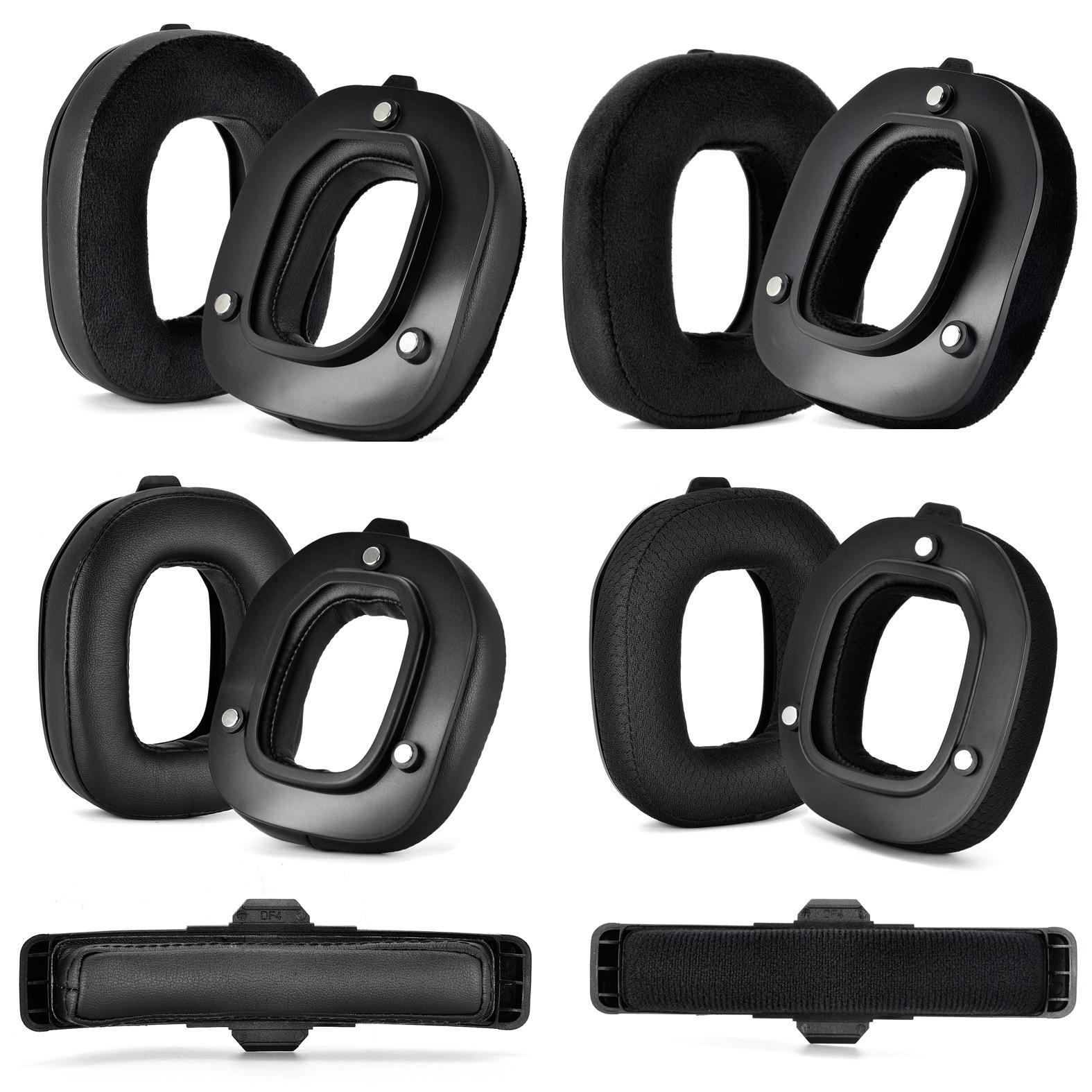 Logitech A50 Gen4 Headset Replacement Earmuffs - 2Pcs Protein Leather-1922443392319623169