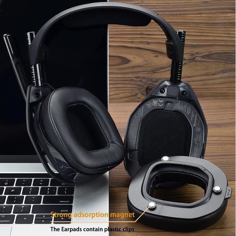 Logitech A50 Gen4 Headset Replacement Earmuffs - 2Pcs Protein Leather-1922443392319623172