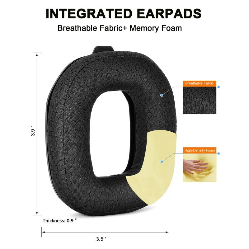 Logitech A50 Gen4 Headset Replacement - 2 Velvet Earmuffs-1922443395201110018