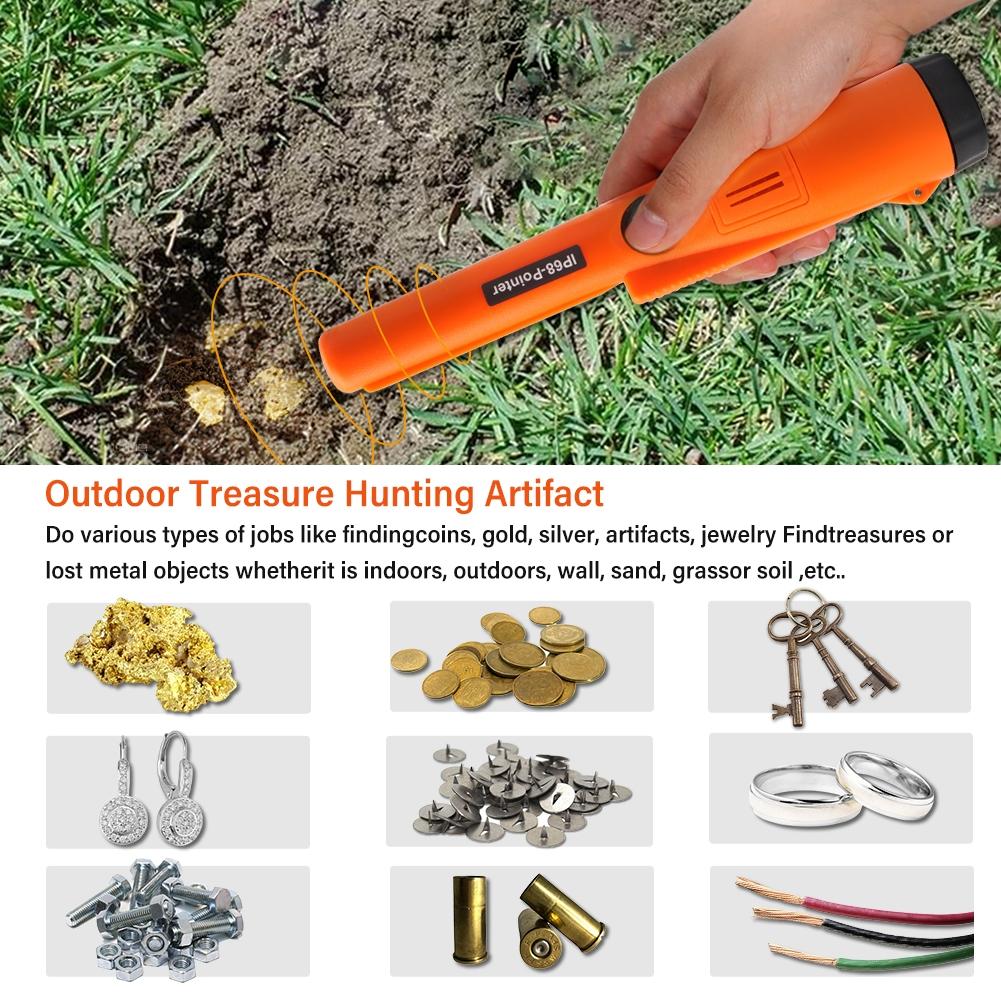 Waterproof Handheld Metal Detector With Positioning Stick - Ip68-1962691926423638024