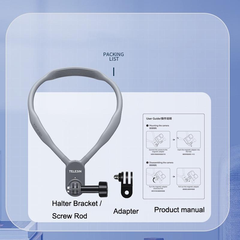 Magnetic Halter Bracket For Action Cameras - Compatible With Gopro Hero11 / Hero9 / Dji Action 3 Standard - Te Hnb 001-1915198265998053381