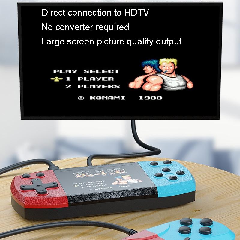 3 Horizontal Screen Pocket Console - 620 Games - Double Player - Red / Blue-1915197785695719429