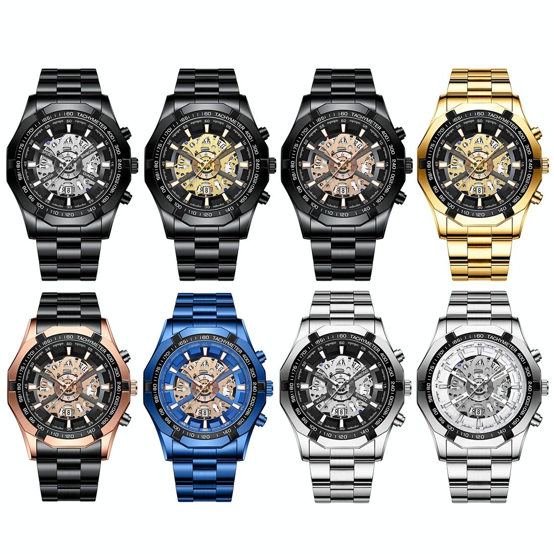 Waterproof Luminous Quartz Watch - Blue Steel-Blue 30M-1915197427275665409