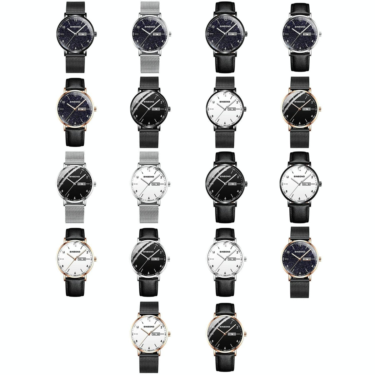 Waterproof Ultra-Thin Quartz Luminous Starry Watch - 30M-1915197801004929025