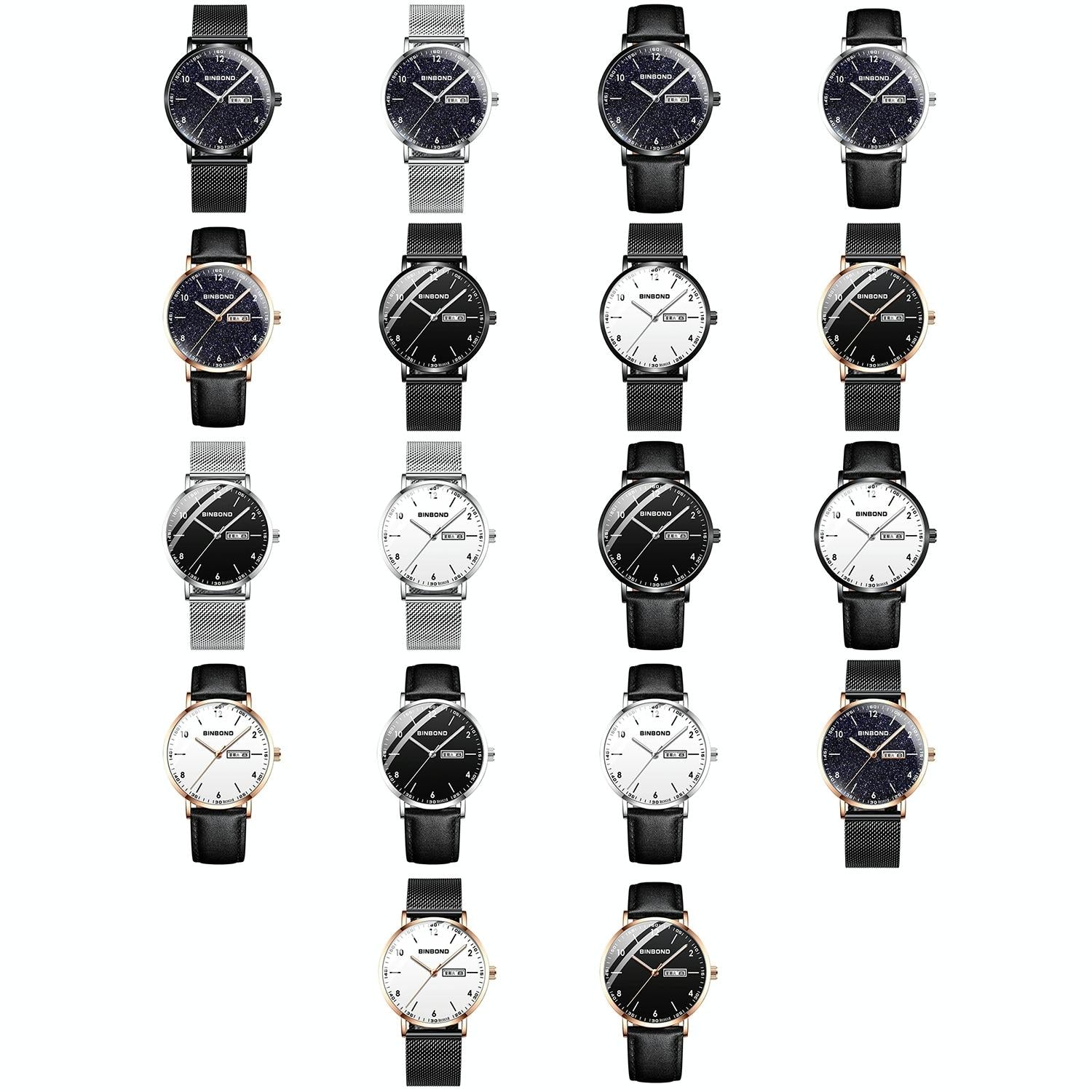 Waterproof Ultra-Thin Quartz Luminous Starry Watch - 30M-1915197801004929025