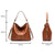 Adjustable Leather Tote Bag With Multi-Compartments - Large Capacity-1964932281554571265