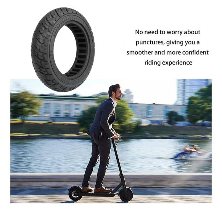 Ninebot Max G30 Scooter Tire - 10X2.5 Inch Solid Rubber Black-1964932298738634755