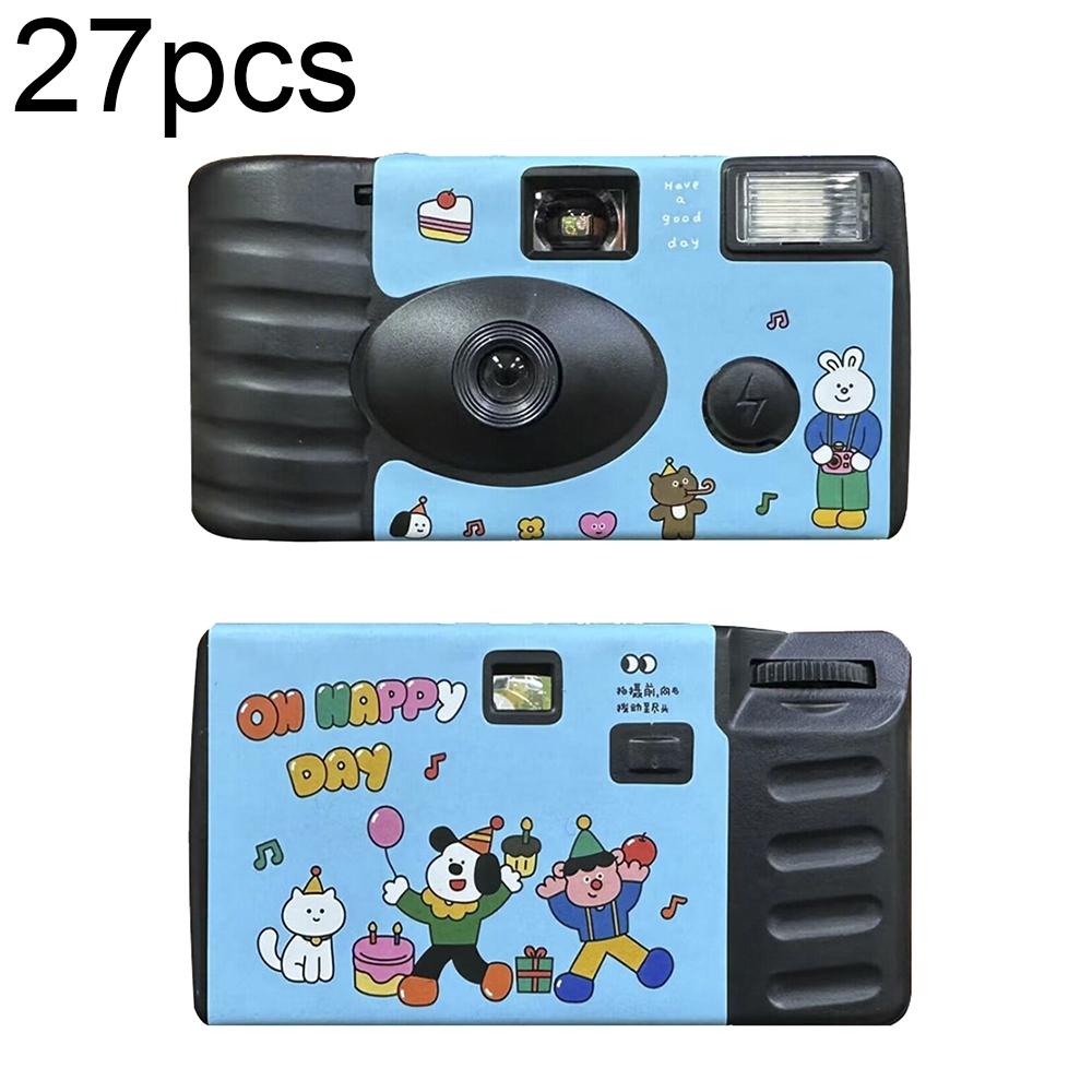 27 Retro Film Camera Waterproof Cartoon Stickers - Happy Day Design-1915197607131615237