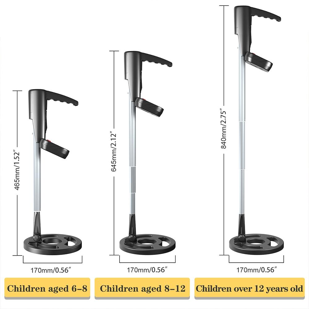 Kids Beach Metal Detector - Black-1922443393670189059