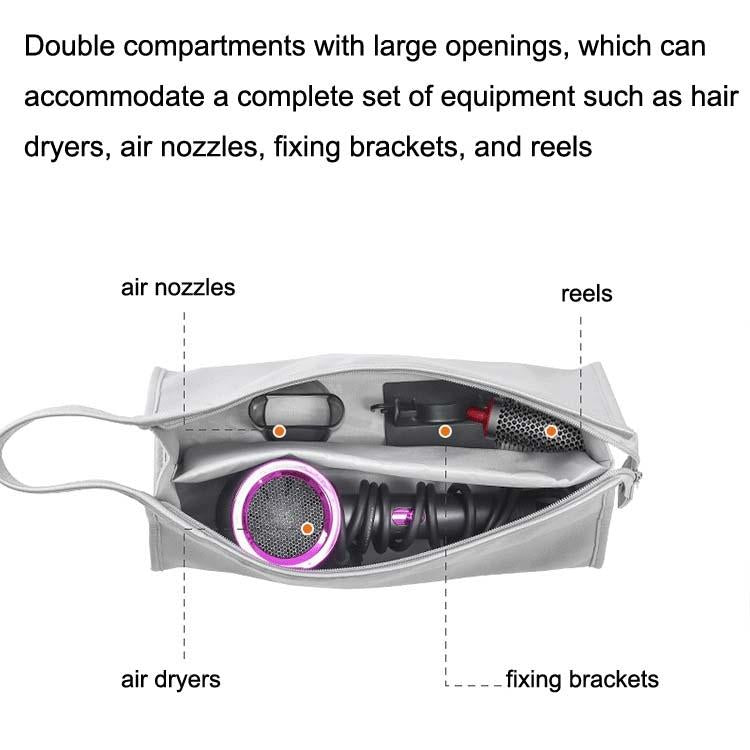 Dyson Hair Dryer Storage Package With Protective Cover And Hair Roll - Gray-1915198125455314948