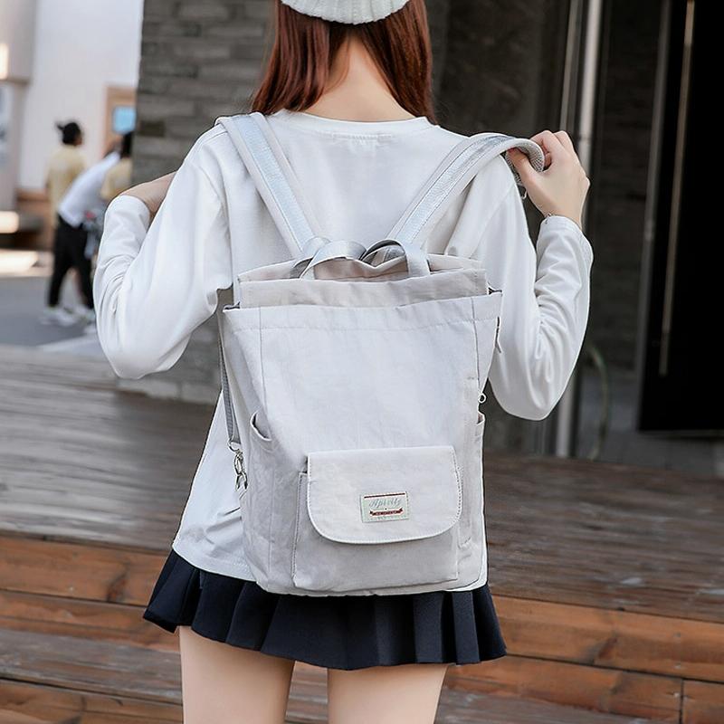 Medium Gray Waterproof Usb Laptop Backpack-1915198308876423175