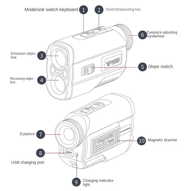 Waterproof Golf Laser Distance Meter Telescope - 600M-1915197128834158599