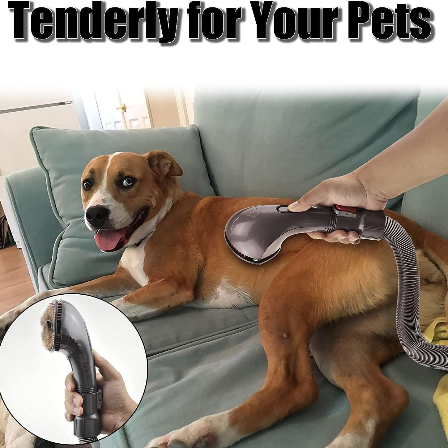 Pet Brush And Hair Comb Set For Dyson V6 Vacuum-1915198257865297925