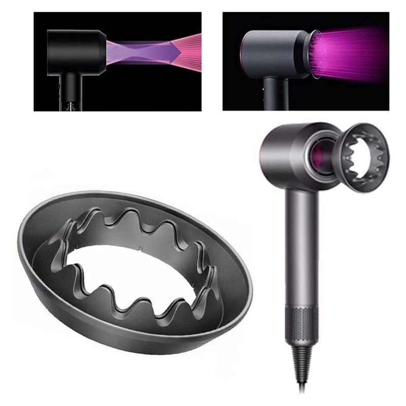 Black Dyson Hair Dryer Nozzle Attachments - Gentle Air-1915196943454310406