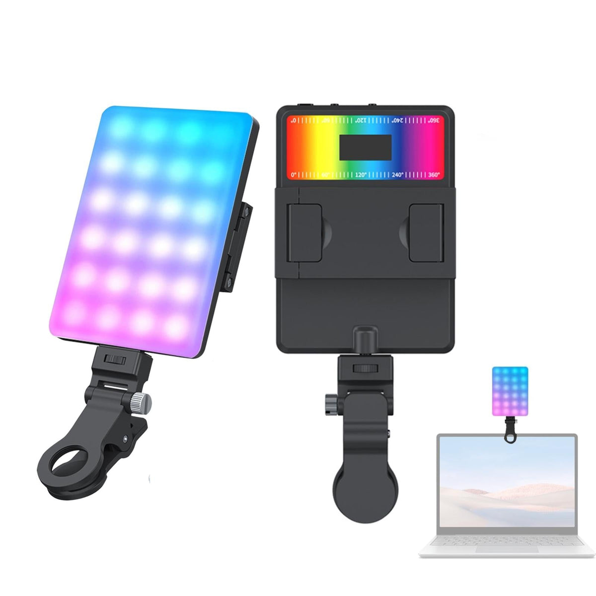 5W Mobile Phone Fill Light With Screen For Live Broadcast And Pocket Light-1915198359304540160