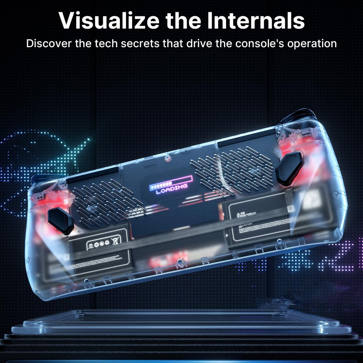 Jsaux Rgb Transparent Back Plate For Asus Rog Ally Console With Tool-1962691930907348995