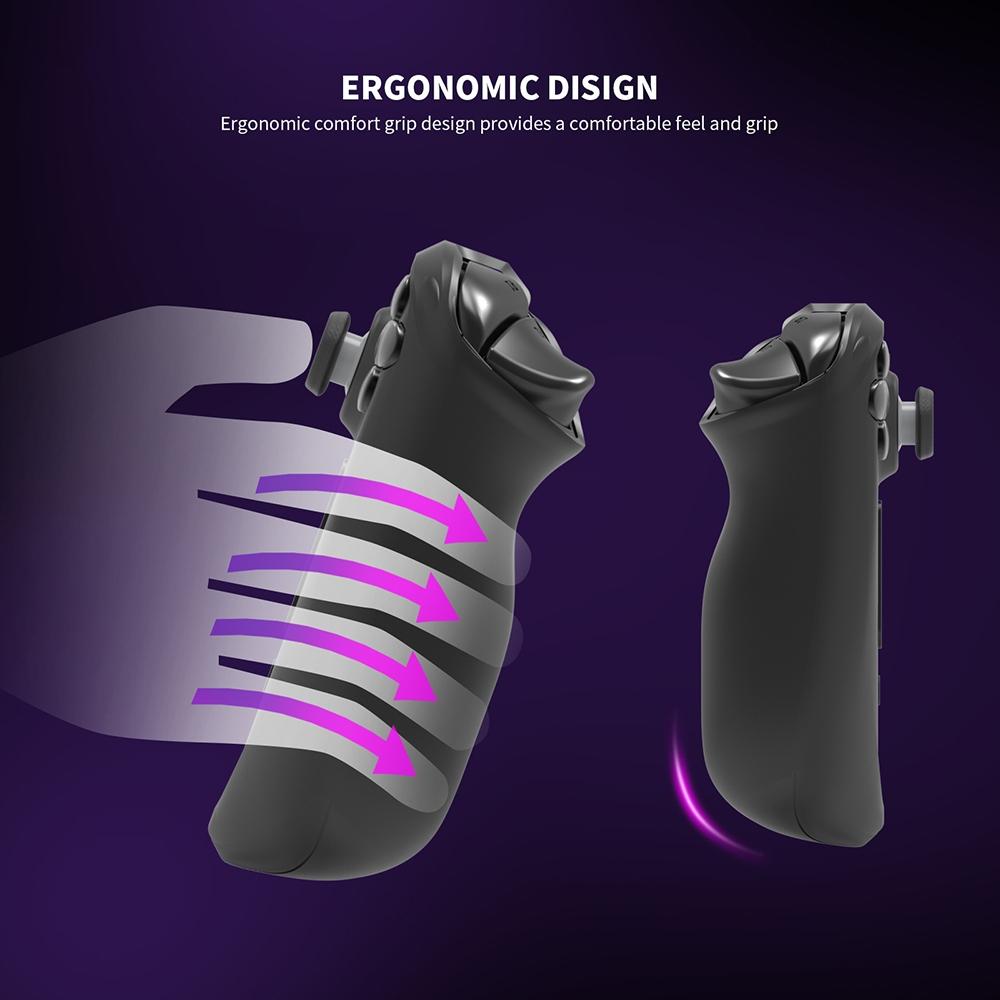 Steam Deck Protective Case & Cover Set With Bracket - Black-1915196946772004868