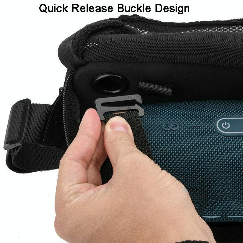 Bluetooth Speaker Messenger Bag For Jbl Flip / Ue Boom / Beats Pill - Black-1915196853897531397