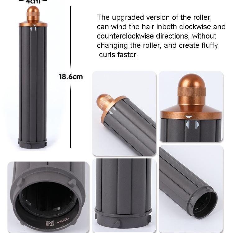 Upgraded Long Curling Barrels For Dyson Airwrap Hair Dryer With Nozzle And Adapter In Rose Red-1915197645001986052