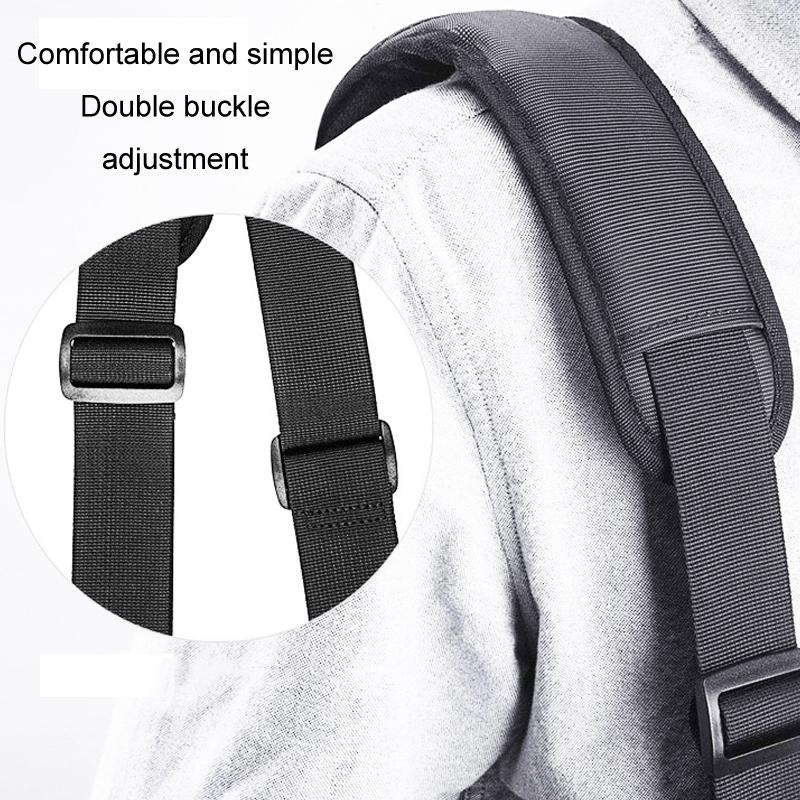 13.3-14 Inch Laptop Shoulder Bag With Messenger Style - Black-1915196826450006020