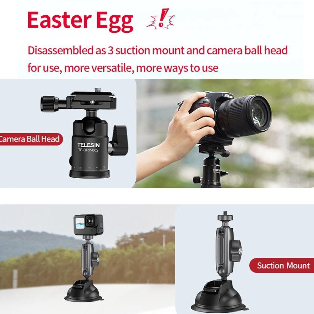 Car Mount For Action Camera With Suction Cup-1915196987205095430