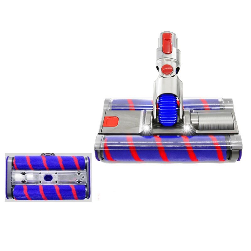 Double Roller Soft Velvet Floor Brush With Led For Dyson Vacs-1915197660483162118