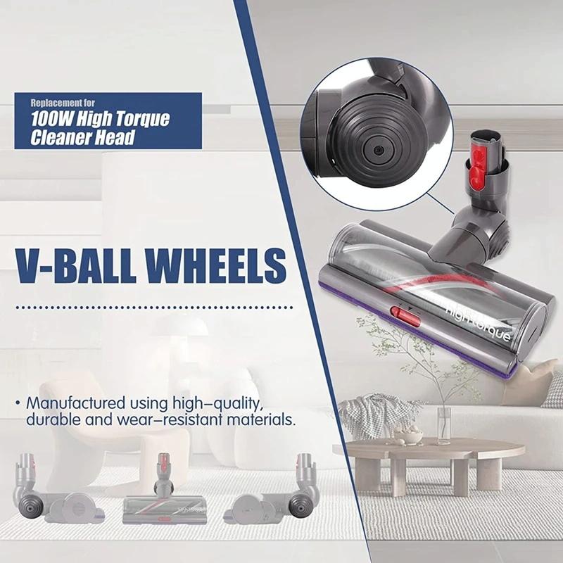 Powerful 100W Suction Head For Dyson V10 / V11 With V-Ball Wheels-1962691929128964097