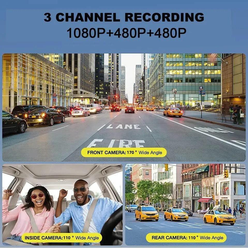 1080P 3-Record Driving Recorder With 2 Screen-1915197761725272070