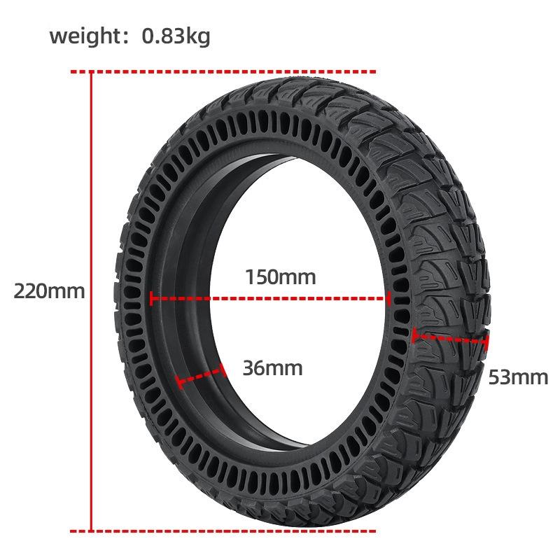 9X2.25 Electric Skateboard Tire For Xiaomi M365 / Kugoo M4 - Black-1964932193344163843