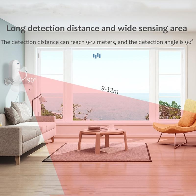 Smart Wifi Motion Sensor Alarm With Tuya App Control-1915197240205512713