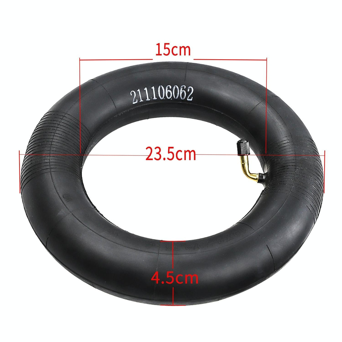 Electric Scooter Inner Tube - 10X2.5 / 2.75 45 Degree Valve Thickened Yellow Stripes-1964932191704190978