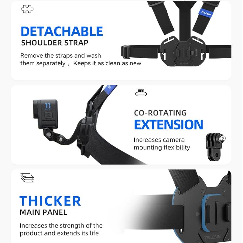Action Camera Chest Strap Mount Belt-1915198220846370822