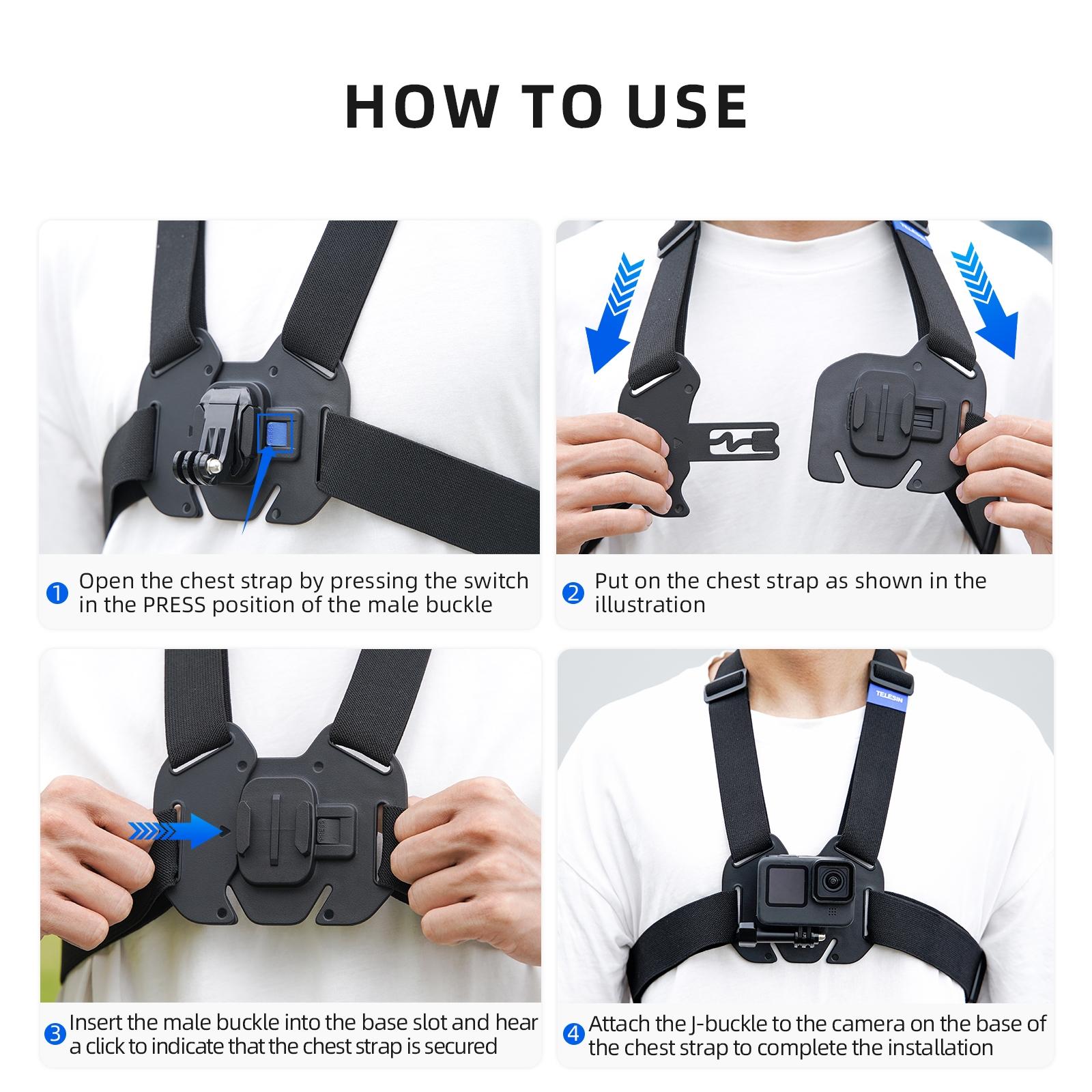 Action Camera Chest Strap Mount Belt-1915198220846370824
