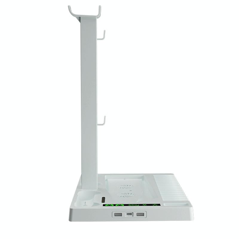Ps5 Cooling Handle With Charging Base And Disc Storage Rack - White-1915197139391221761