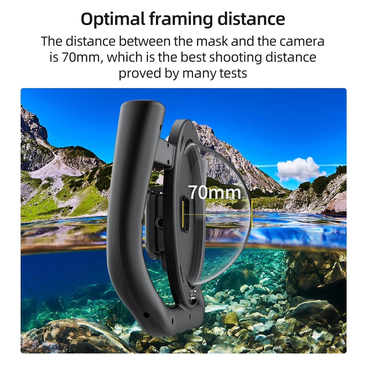 Waterproof Handheld Stabilizer Housing With Cold Shoe And 1 / 4 Thread - 30M-1915197728506384389