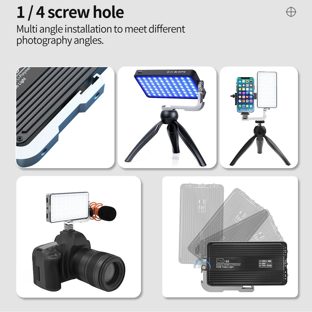 Portable Pixel G3 Rgb Fill Light For Handheld Photography - Dimmable Desktop Mini Pocket Lamp-1915196836298231812