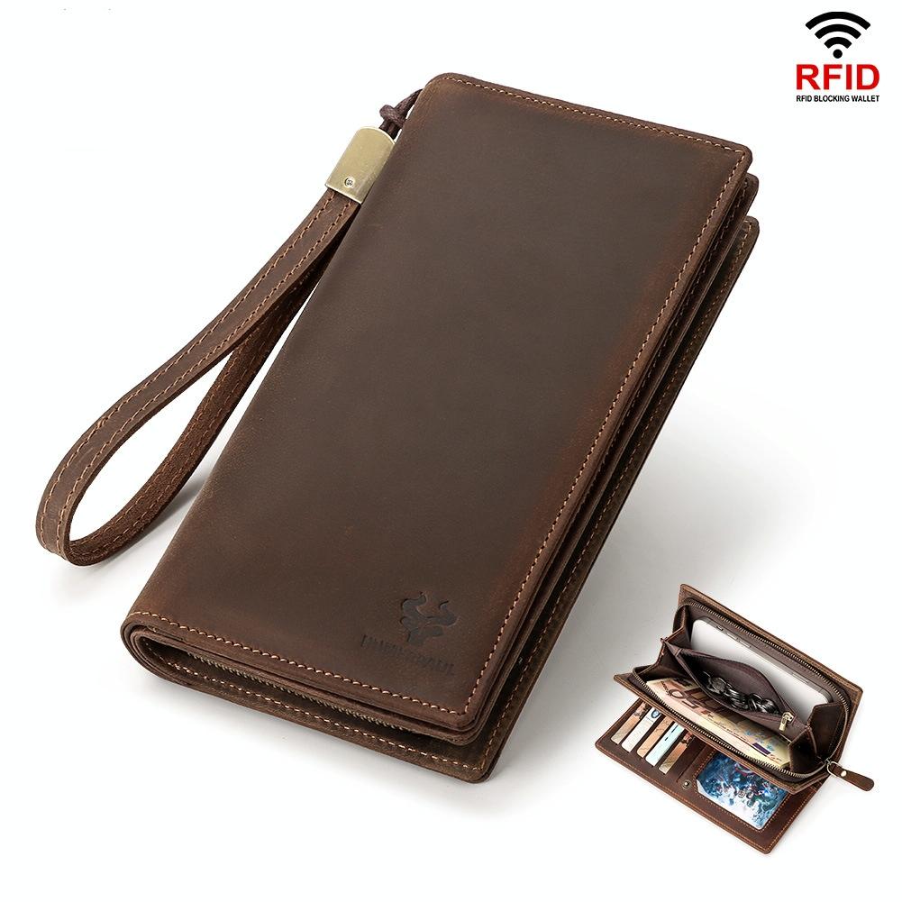 Men Leather Rfid Wallet - Sleek Design-1915196908469620744